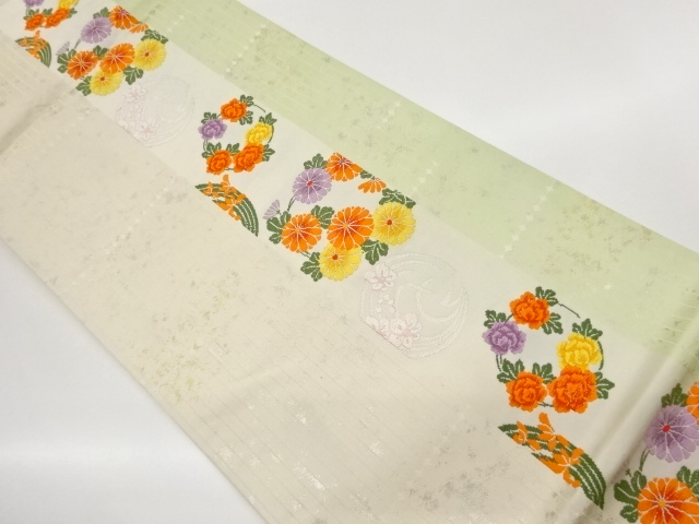 JAPANESE FUKURO OBI / WOVEN FLOWER